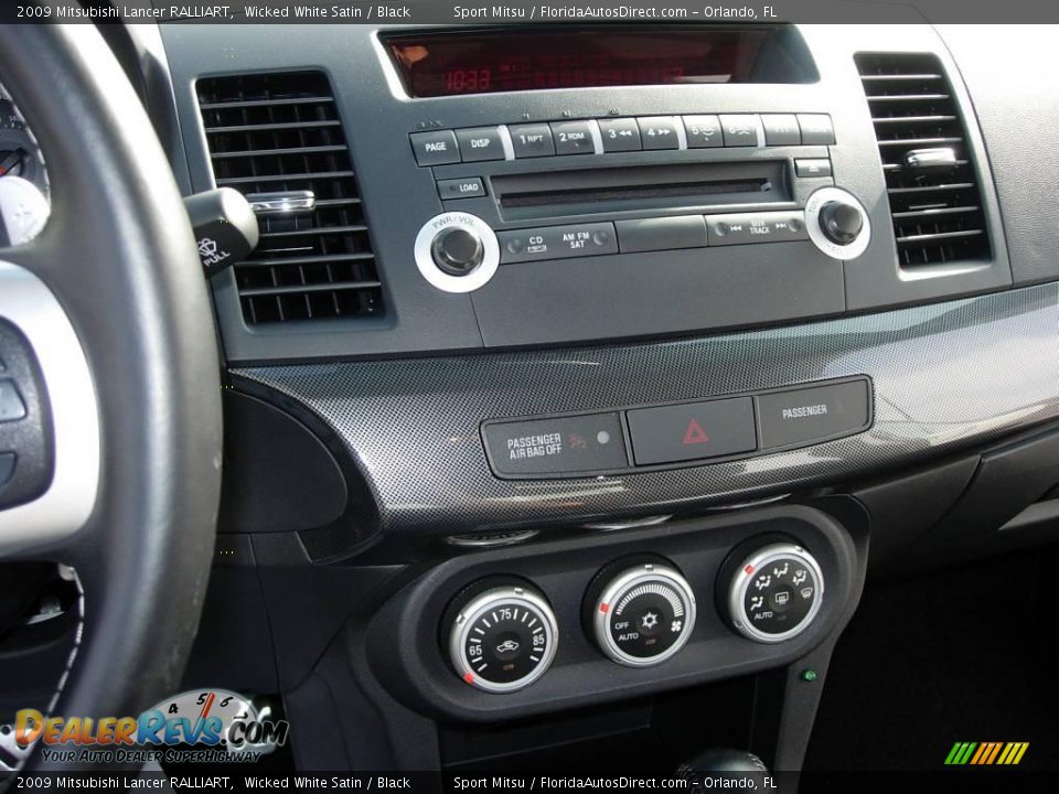 2009 Mitsubishi Lancer RALLIART Wicked White Satin / Black Photo #19