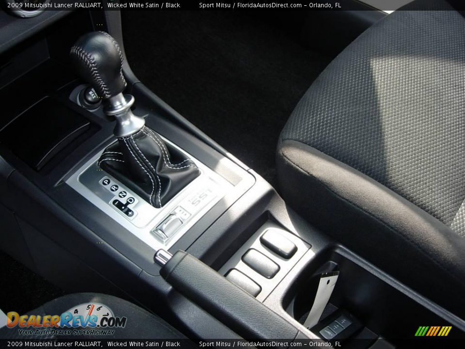 2009 Mitsubishi Lancer RALLIART Wicked White Satin / Black Photo #20