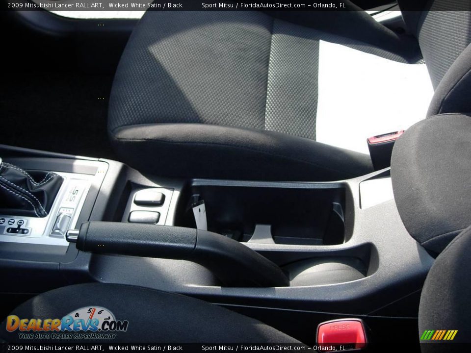 2009 Mitsubishi Lancer RALLIART Wicked White Satin / Black Photo #21