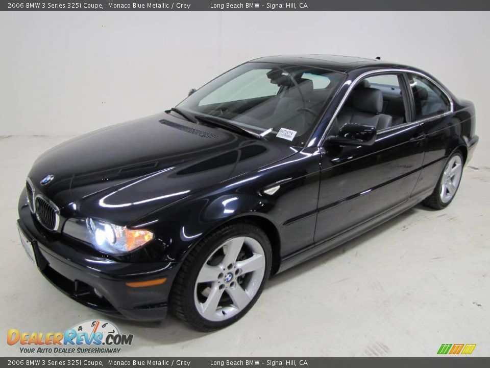 2006 BMW 3 Series 325i Coupe Monaco Blue Metallic / Grey Photo #9