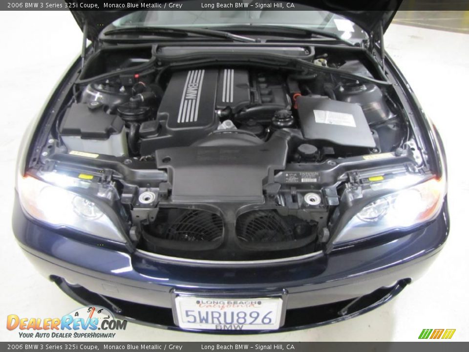 2006 BMW 3 Series 325i Coupe Monaco Blue Metallic / Grey Photo #14