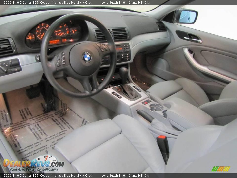 2006 BMW 3 Series 325i Coupe Monaco Blue Metallic / Grey Photo #16