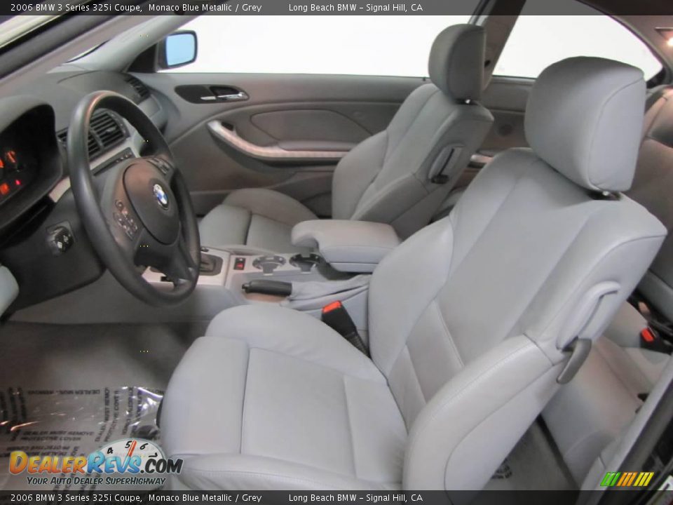 2006 BMW 3 Series 325i Coupe Monaco Blue Metallic / Grey Photo #17