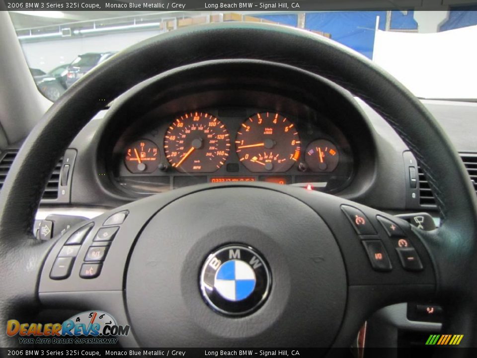 2006 BMW 3 Series 325i Coupe Monaco Blue Metallic / Grey Photo #29