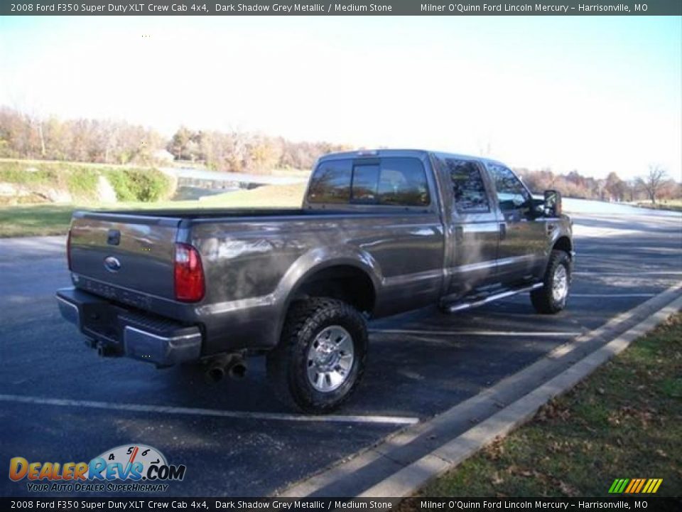 2008 Ford F350 Super Duty XLT Crew Cab 4x4 Dark Shadow Grey Metallic / Medium Stone Photo #3