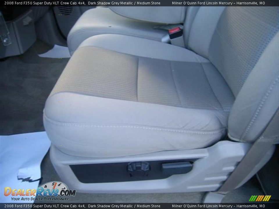 2008 Ford F350 Super Duty XLT Crew Cab 4x4 Dark Shadow Grey Metallic / Medium Stone Photo #11