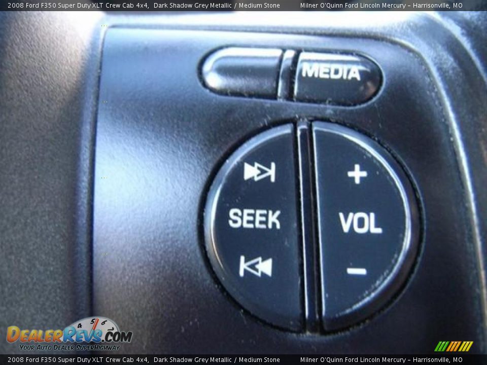 2008 Ford F350 Super Duty XLT Crew Cab 4x4 Dark Shadow Grey Metallic / Medium Stone Photo #16