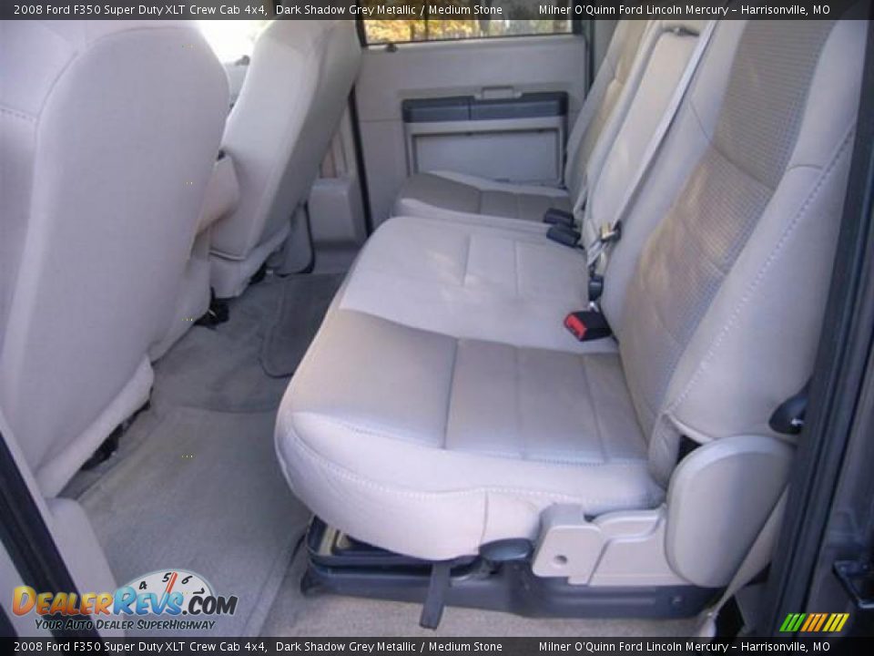 2008 Ford F350 Super Duty XLT Crew Cab 4x4 Dark Shadow Grey Metallic / Medium Stone Photo #18