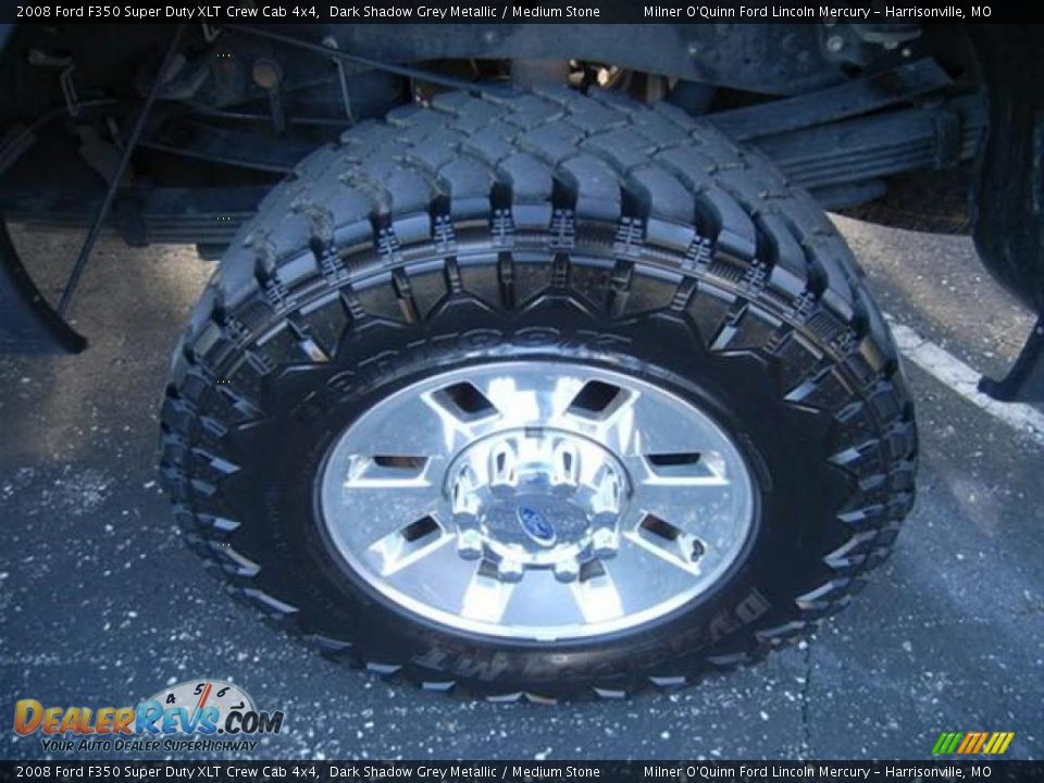 2008 Ford F350 Super Duty XLT Crew Cab 4x4 Dark Shadow Grey Metallic / Medium Stone Photo #22