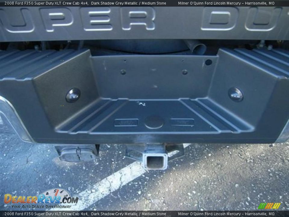 2008 Ford F350 Super Duty XLT Crew Cab 4x4 Dark Shadow Grey Metallic / Medium Stone Photo #24
