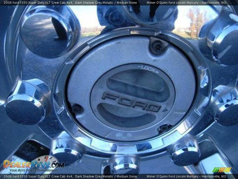 2008 Ford F350 Super Duty XLT Crew Cab 4x4 Dark Shadow Grey Metallic / Medium Stone Photo #25
