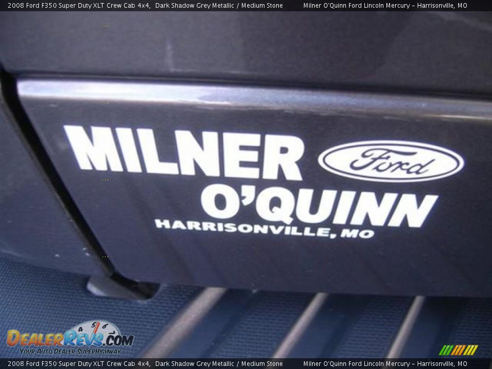 2008 Ford F350 Super Duty XLT Crew Cab 4x4 Dark Shadow Grey Metallic / Medium Stone Photo #26