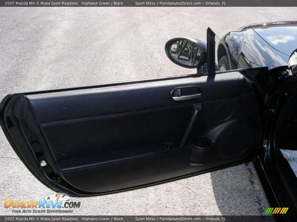 2007 Mazda MX-5 Miata Sport Roadster Highland Green / Black Photo #7
