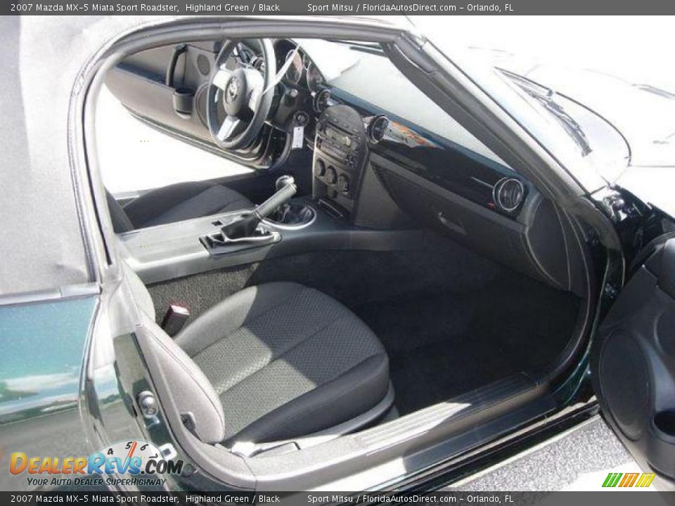 2007 Mazda MX-5 Miata Sport Roadster Highland Green / Black Photo #10