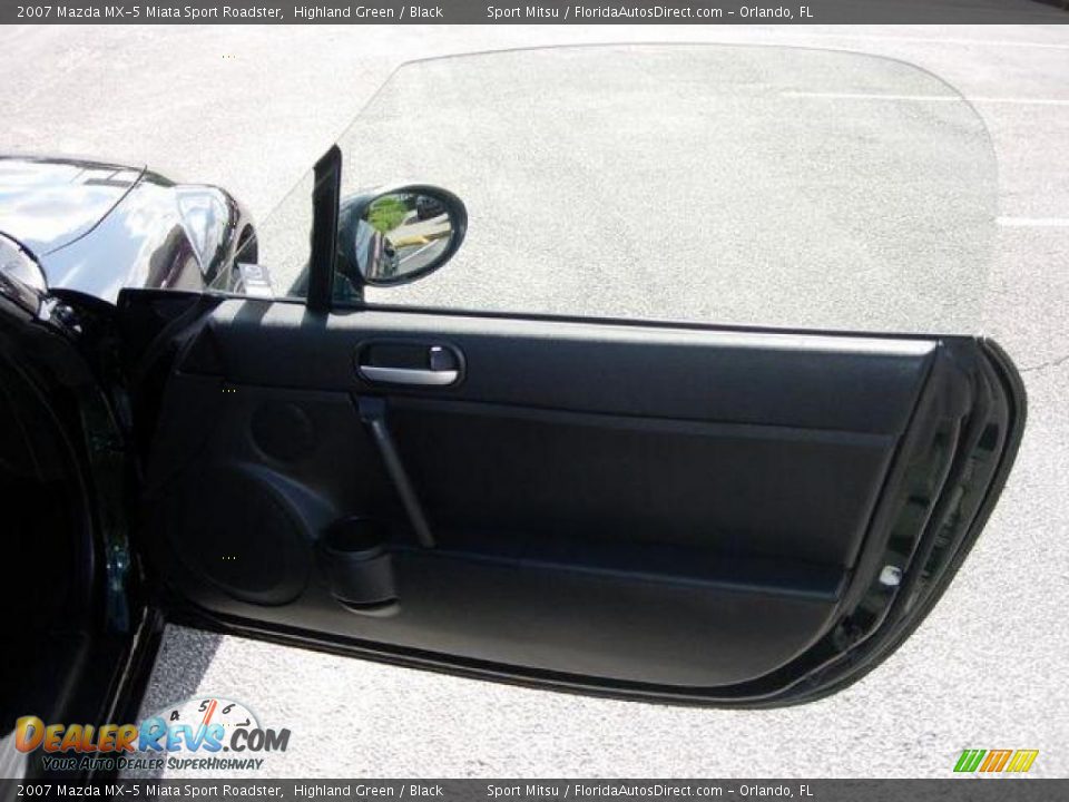 2007 Mazda MX-5 Miata Sport Roadster Highland Green / Black Photo #11