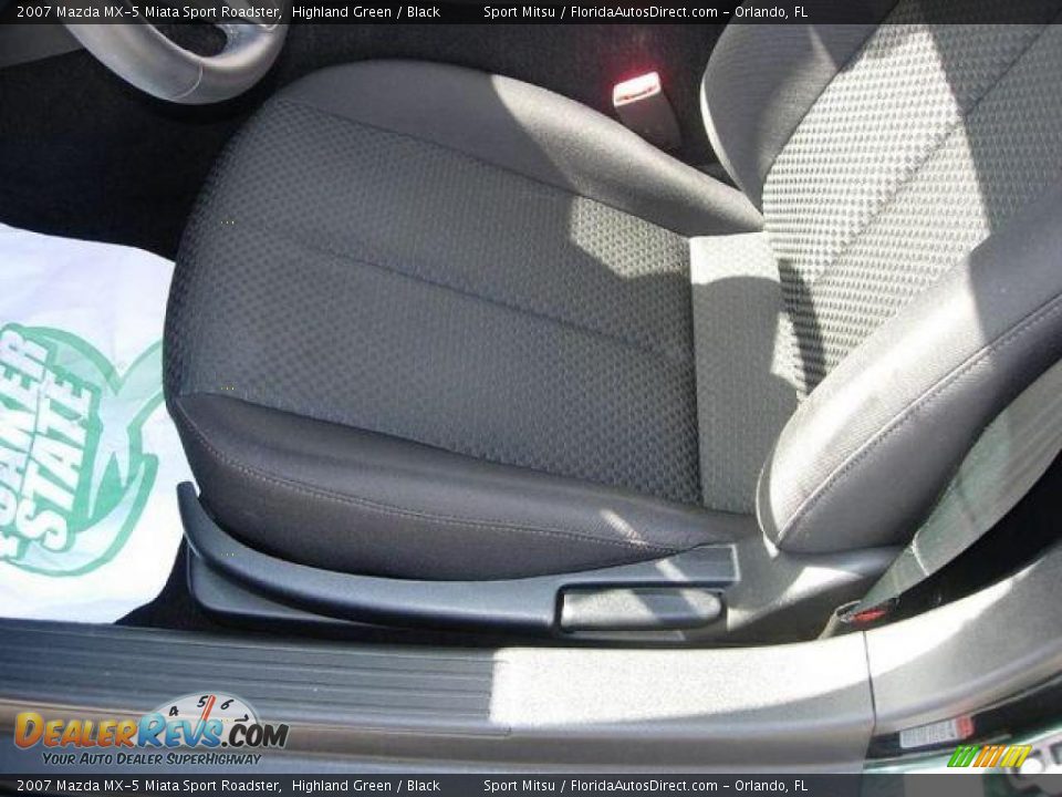 2007 Mazda MX-5 Miata Sport Roadster Highland Green / Black Photo #12