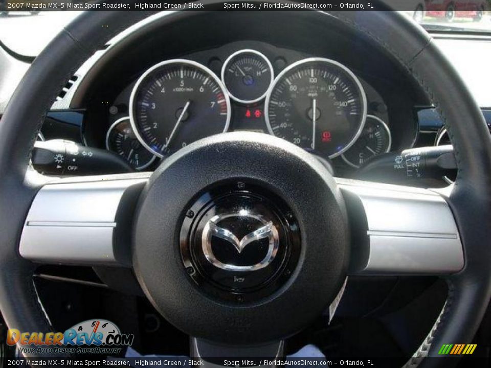 2007 Mazda MX-5 Miata Sport Roadster Highland Green / Black Photo #13