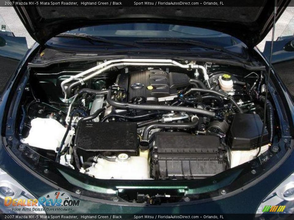 2007 Mazda MX-5 Miata Sport Roadster Highland Green / Black Photo #17