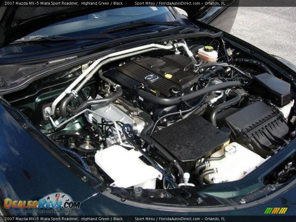 2007 Mazda MX-5 Miata Sport Roadster Highland Green / Black Photo #18