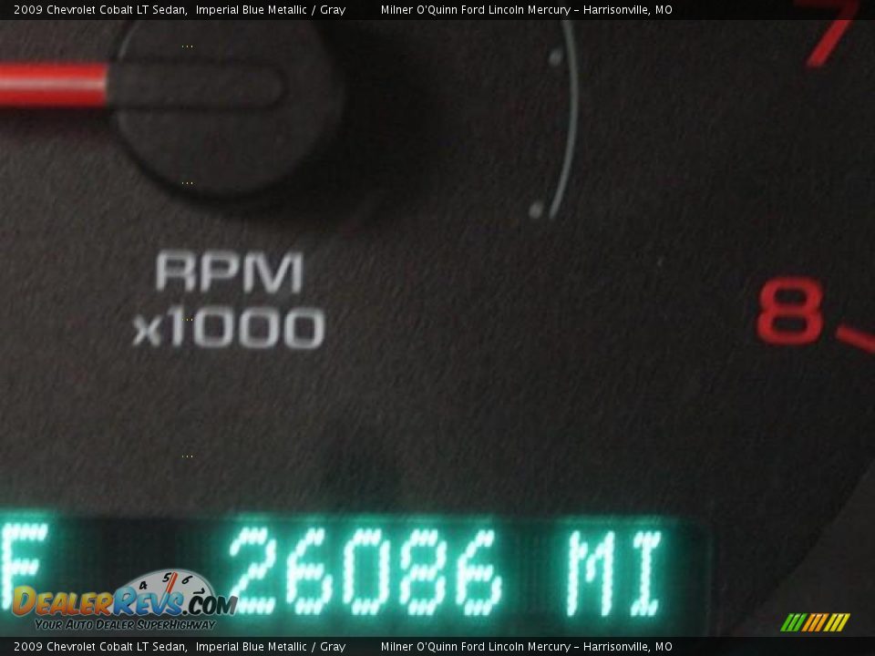 2009 Chevrolet Cobalt LT Sedan Imperial Blue Metallic / Gray Photo #10