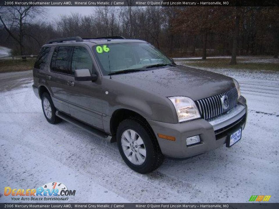 2006 Mercury Mountaineer Luxury AWD Mineral Grey Metallic / Camel Photo #1