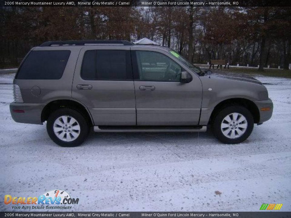2006 Mercury Mountaineer Luxury AWD Mineral Grey Metallic / Camel Photo #2