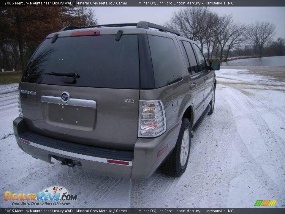 2006 Mercury Mountaineer Luxury AWD Mineral Grey Metallic / Camel Photo #3