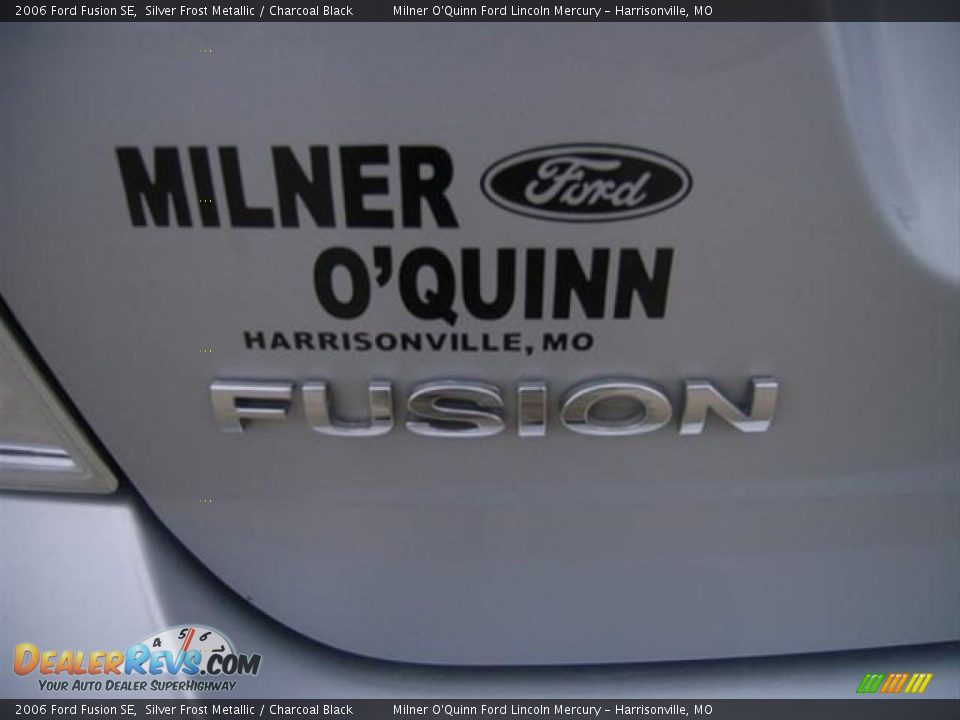 2006 Ford Fusion SE Silver Frost Metallic / Charcoal Black Photo #11