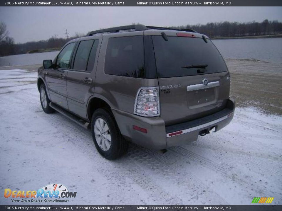 2006 Mercury Mountaineer Luxury AWD Mineral Grey Metallic / Camel Photo #5