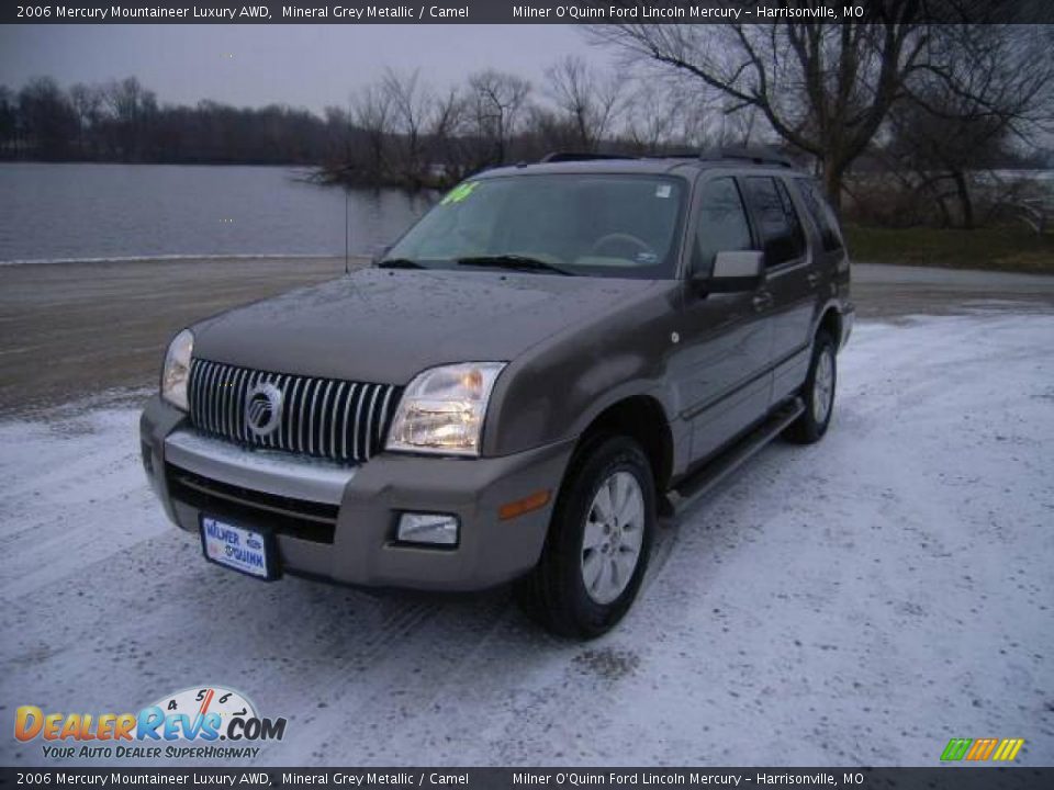 2006 Mercury Mountaineer Luxury AWD Mineral Grey Metallic / Camel Photo #7
