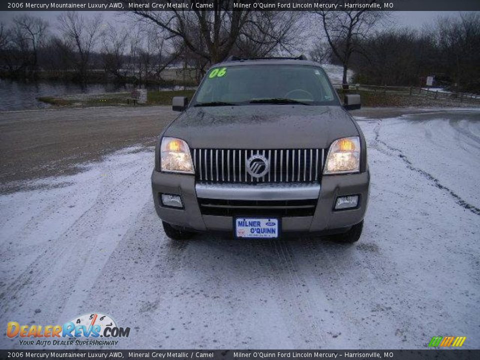 2006 Mercury Mountaineer Luxury AWD Mineral Grey Metallic / Camel Photo #8
