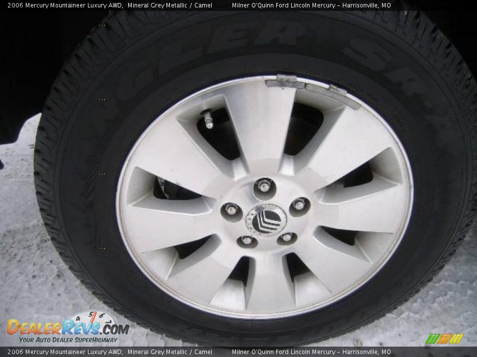 2006 Mercury Mountaineer Luxury AWD Mineral Grey Metallic / Camel Photo #12