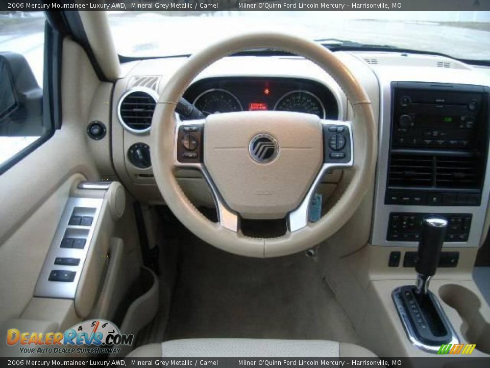 2006 Mercury Mountaineer Luxury AWD Mineral Grey Metallic / Camel Photo #18