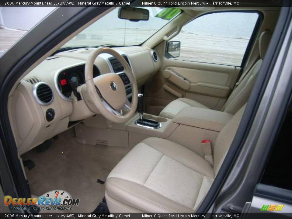 2006 Mercury Mountaineer Luxury AWD Mineral Grey Metallic / Camel Photo #23