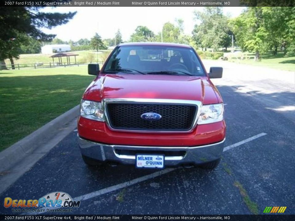 2007 Ford F150 XLT SuperCrew 4x4 Bright Red / Medium Flint Photo #7