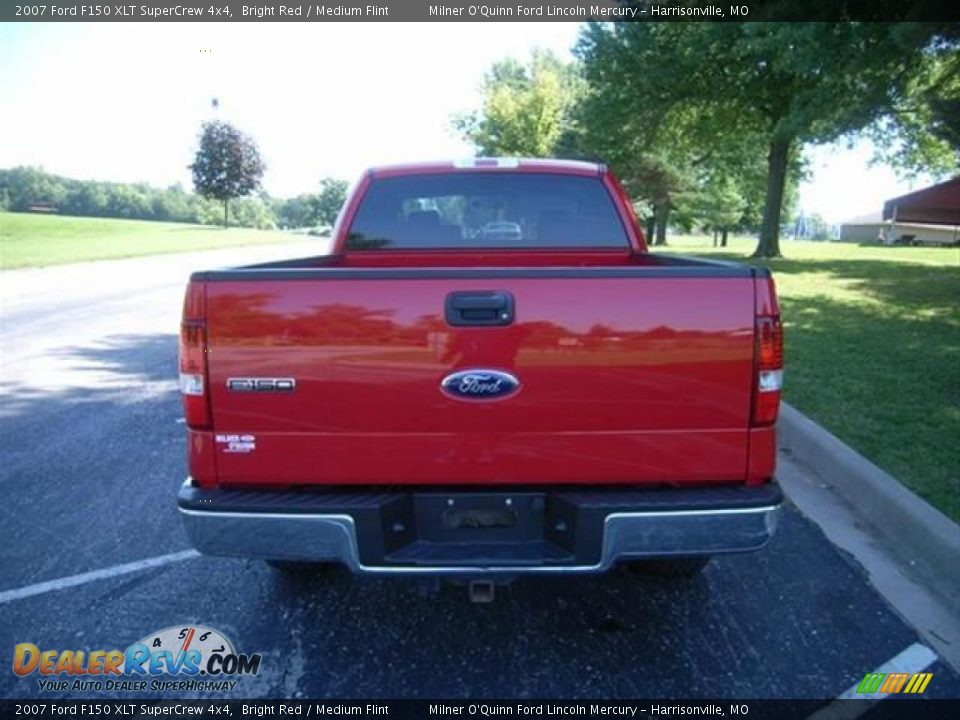 2007 Ford F150 XLT SuperCrew 4x4 Bright Red / Medium Flint Photo #21