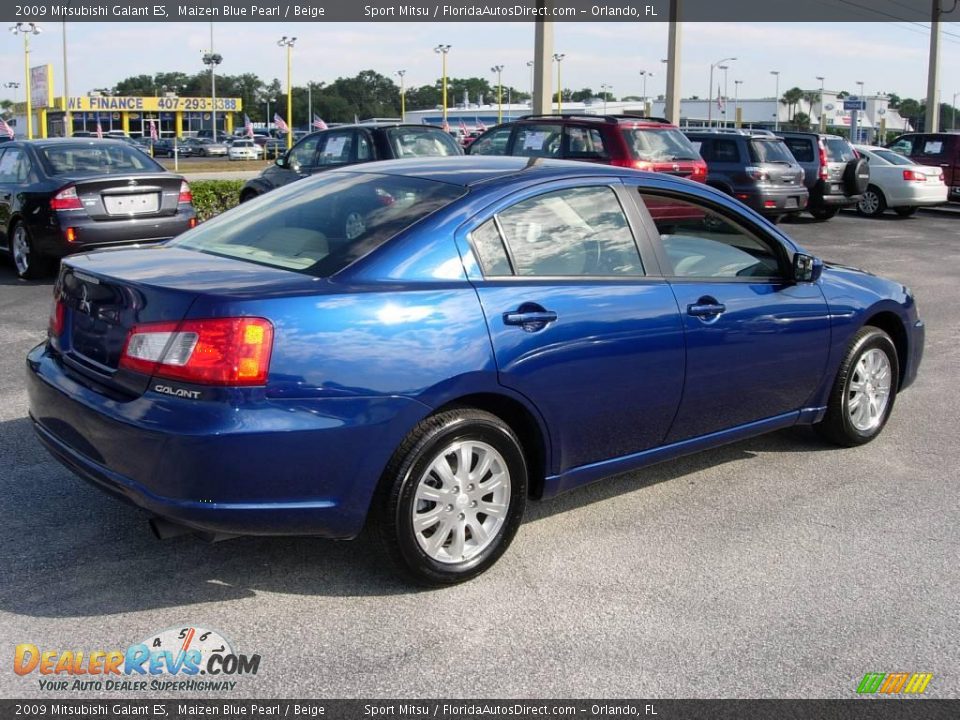 2009 Mitsubishi Galant ES Maizen Blue Pearl / Beige Photo #2