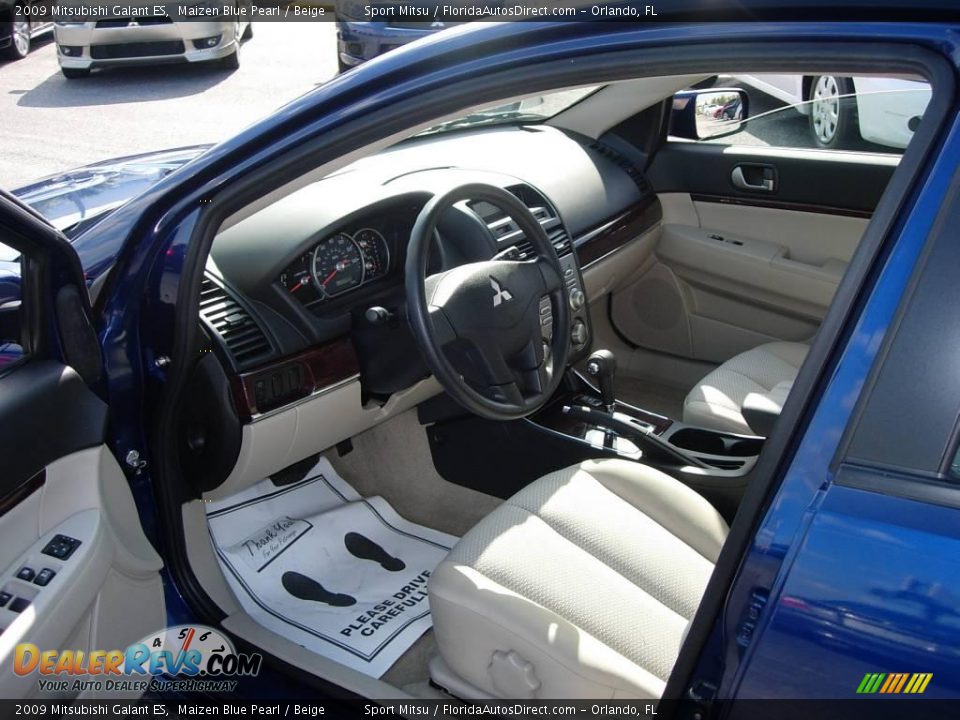 2009 Mitsubishi Galant ES Maizen Blue Pearl / Beige Photo #5