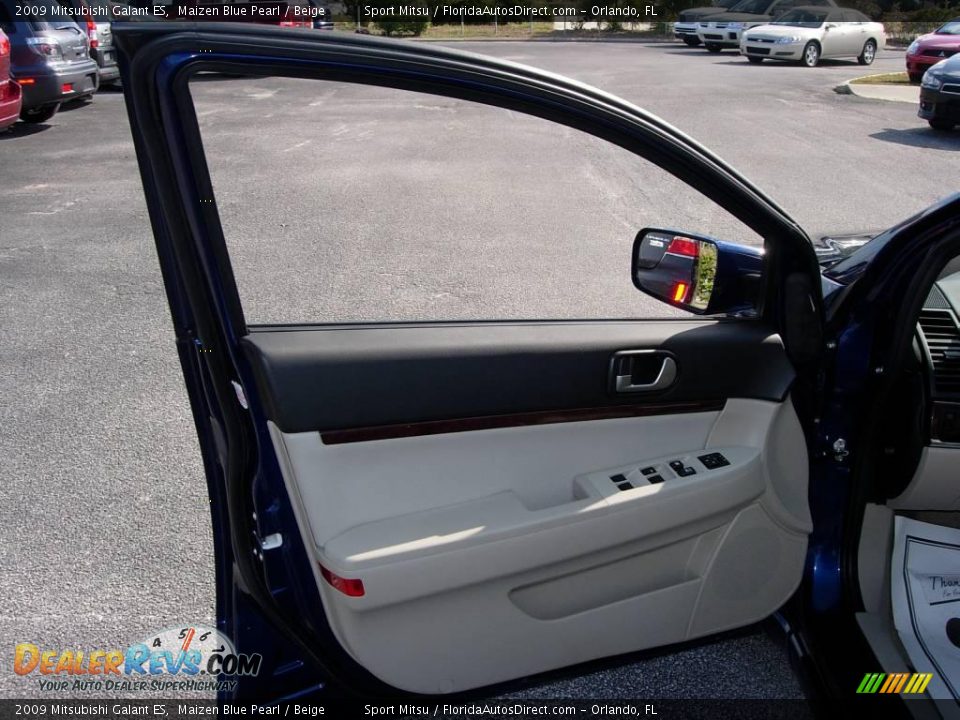 2009 Mitsubishi Galant ES Maizen Blue Pearl / Beige Photo #6