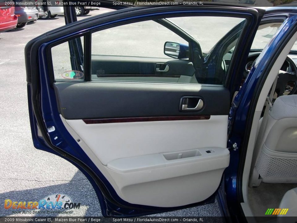 2009 Mitsubishi Galant ES Maizen Blue Pearl / Beige Photo #8
