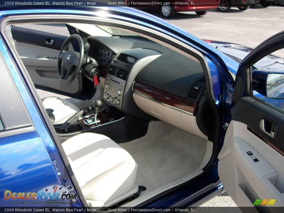2009 Mitsubishi Galant ES Maizen Blue Pearl / Beige Photo #11