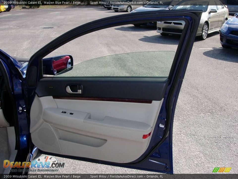 2009 Mitsubishi Galant ES Maizen Blue Pearl / Beige Photo #12