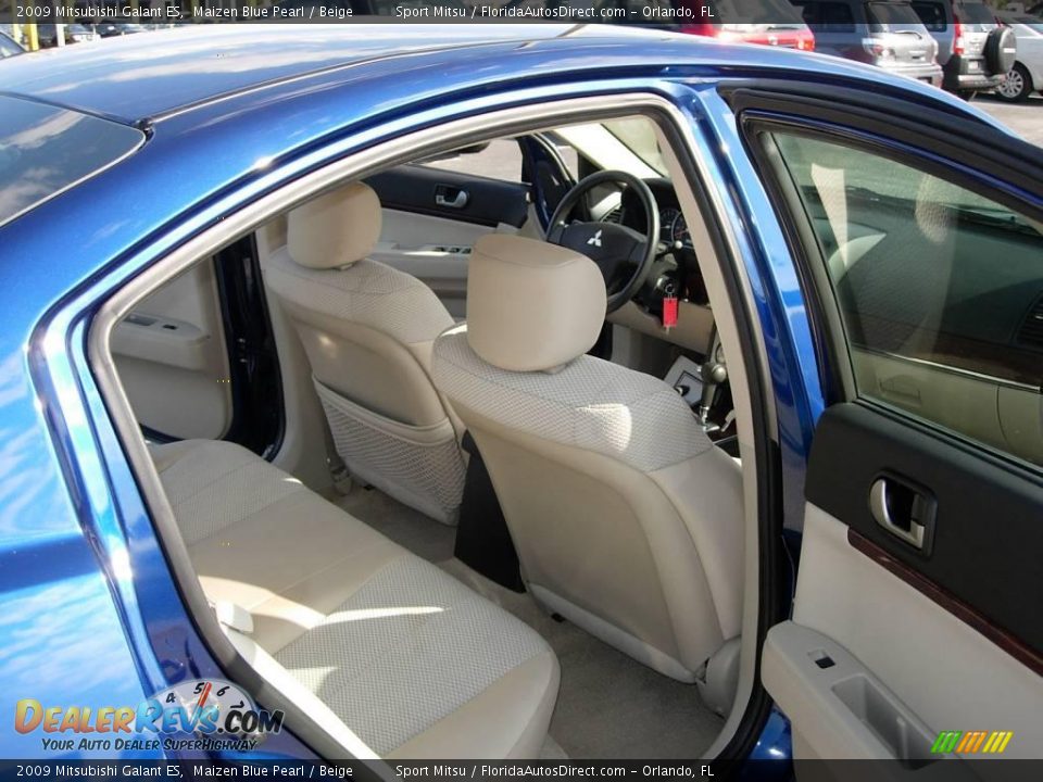 2009 Mitsubishi Galant ES Maizen Blue Pearl / Beige Photo #13