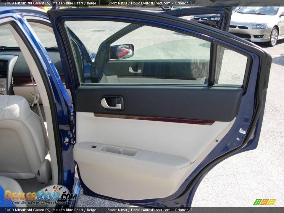 2009 Mitsubishi Galant ES Maizen Blue Pearl / Beige Photo #14