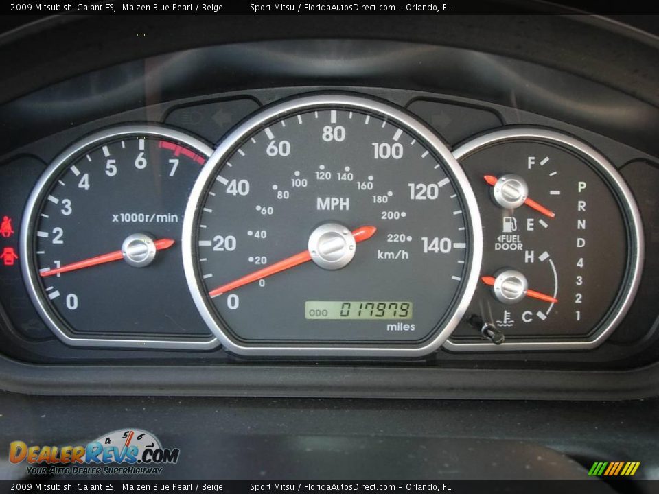 2009 Mitsubishi Galant ES Maizen Blue Pearl / Beige Photo #17