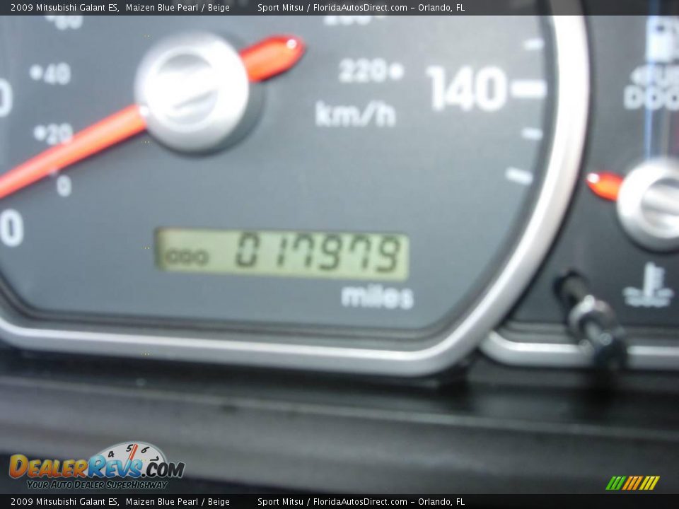 2009 Mitsubishi Galant ES Maizen Blue Pearl / Beige Photo #18