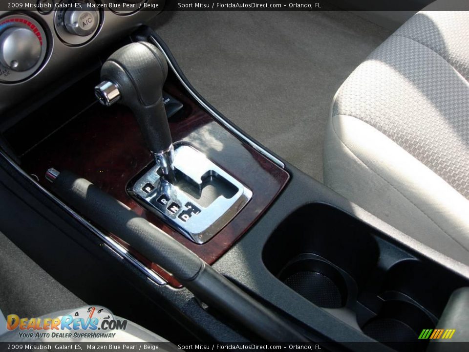 2009 Mitsubishi Galant ES Maizen Blue Pearl / Beige Photo #20