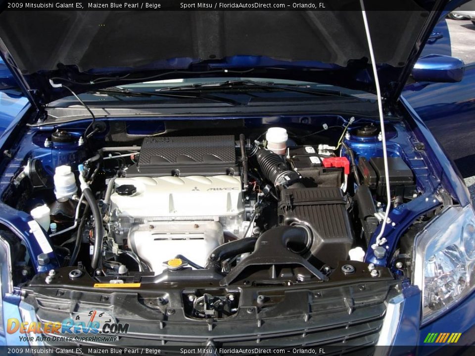 2009 Mitsubishi Galant ES Maizen Blue Pearl / Beige Photo #21