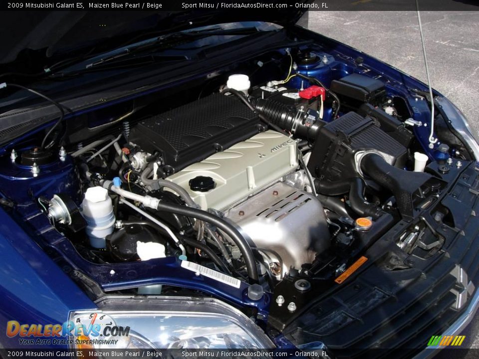 2009 Mitsubishi Galant ES Maizen Blue Pearl / Beige Photo #22
