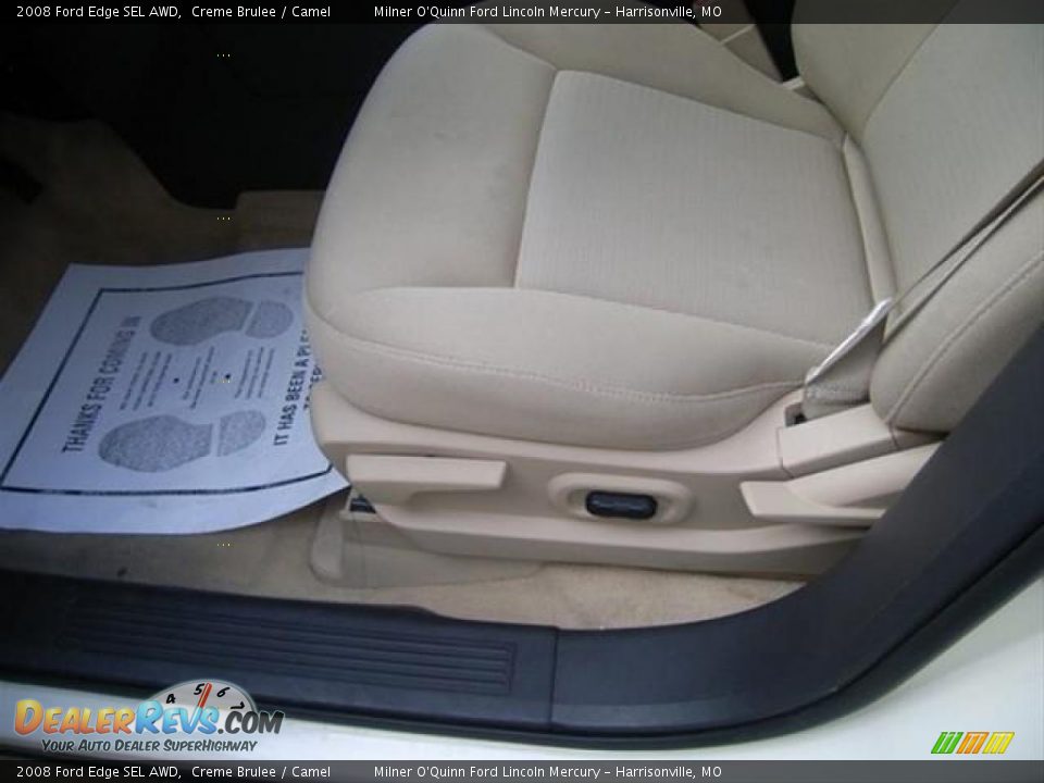 2008 Ford Edge SEL AWD Creme Brulee / Camel Photo #12